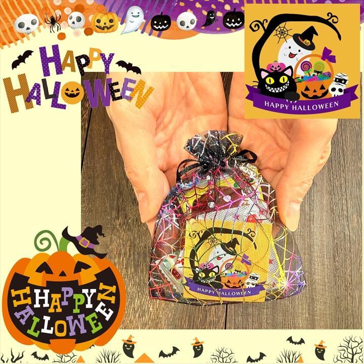 【10袋 透明巾着】【ハロウィン】【プチギフト お菓子 詰め合わせ】2026年 セット 大量 個包装 子ども 小分 パーティー イベント 子供会 景品 プレゼント 販促品 すぐに渡せる 送料無料 男の子 女の子 キッズ スナック 贈り物 ばらまき キャンディ セット