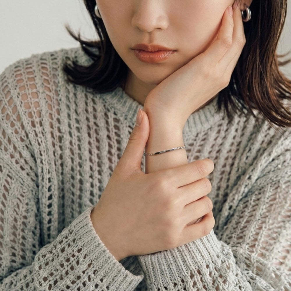 チェーンペアブレスレット シルバー SATURNO ペア カップル お揃い 大人 彼女 彼氏 女性 男性 誕生日プレゼント 記念日 ペアブレスレット ブランド