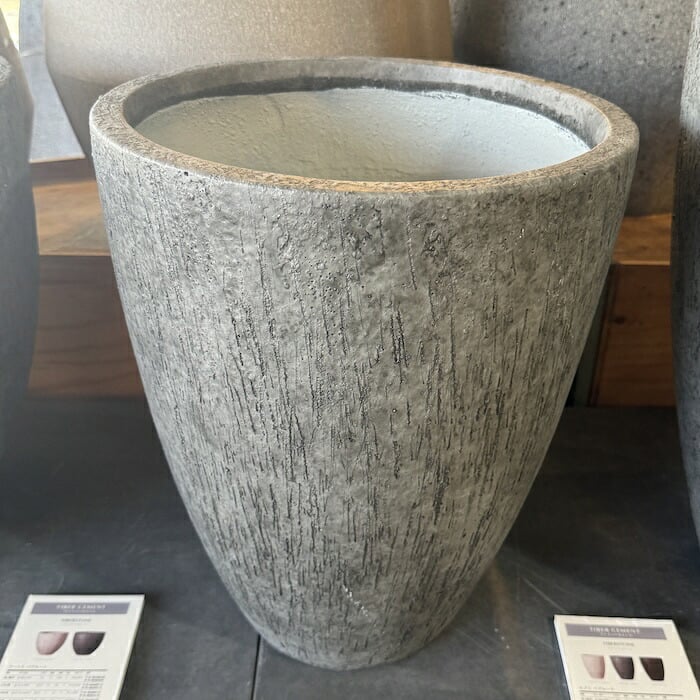 鉢カバー おしゃれ 大型 18号 15.5号 12号 XL L M サイズ 植木鉢 KONTON コントン カプリ ベアルート 丸型 縦長 トール ファイバーストーン 軽量 室内 屋内 高級 北欧 モダン ナチュラル 観葉植物用 シンボルツリー サボテン 多肉植物 特大 玄関 プランター 底穴なし