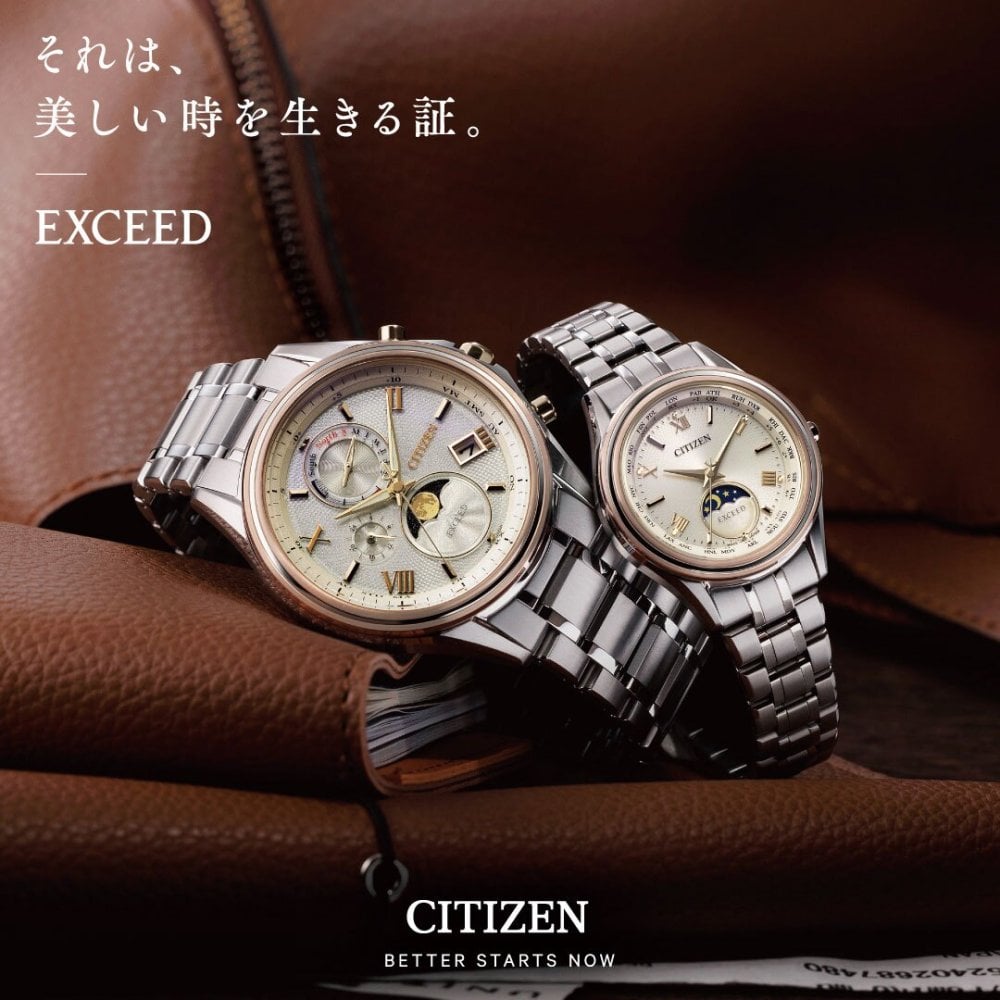 シチズン エクシード CITIZEN EXCEED エコドライブ ソーラー 電波時計 ダイレクトフライト 腕時計 ペアモデル メンズ CB1110-61A