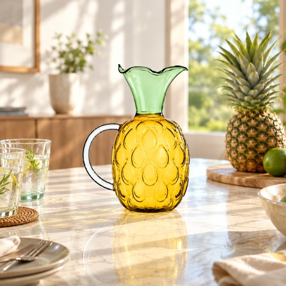 イッケンドルフ ミラノ FRUITS AND FLOWERS ジャグ パイナップル 1.1L ICHENDORF MILANO デキャンタ ジャグ ギフト 結婚祝い プレゼント 贈り物