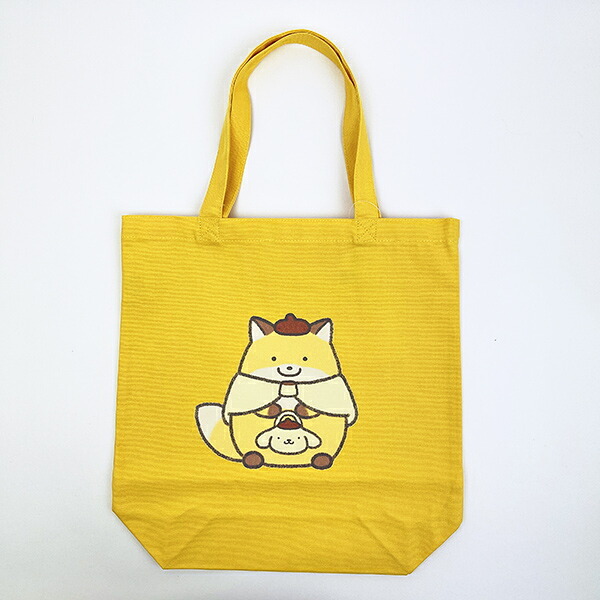サンリオ ポムポムプリン × なんでもいきもの トートバッグ イエロー Sanrio 送料込み