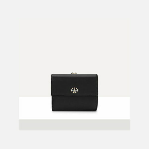 【無料ラッピング】 ヴィヴィアン ウエストウッド Vivienne Westwood 財布 折財布 ヴィンテージ オーブ Vintage Orb Clasp 三つ折りウォレット ブラック ブランド 正規品 新品 ギフト プレゼント 人気 おすすめ 誕生日 記念日 クリスマス 送料無料 vwt522434