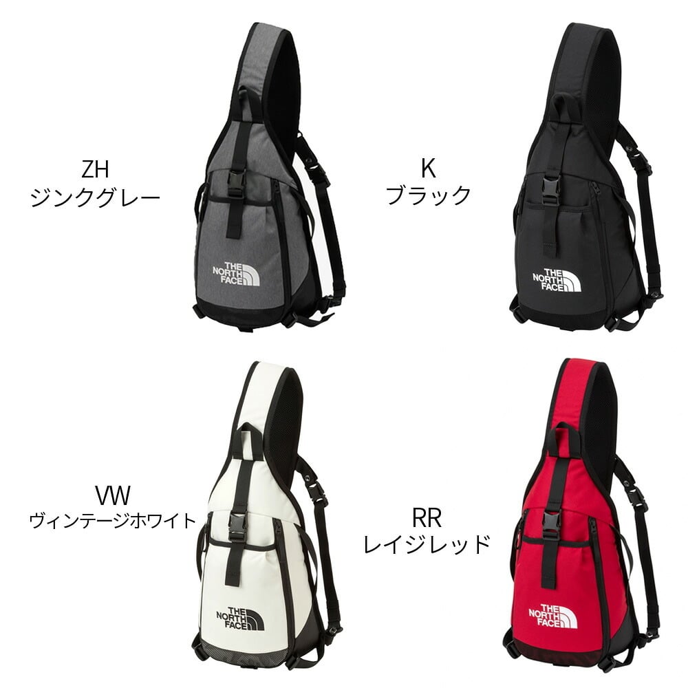 ノースフェイス ショルダーバッグ リープスリング THE NORTH FACE NM72600 LEAP SLING 7L スリングバッグ ボディバッグ ワンショルダー ブラック 黒 ホワイト レッド グレー