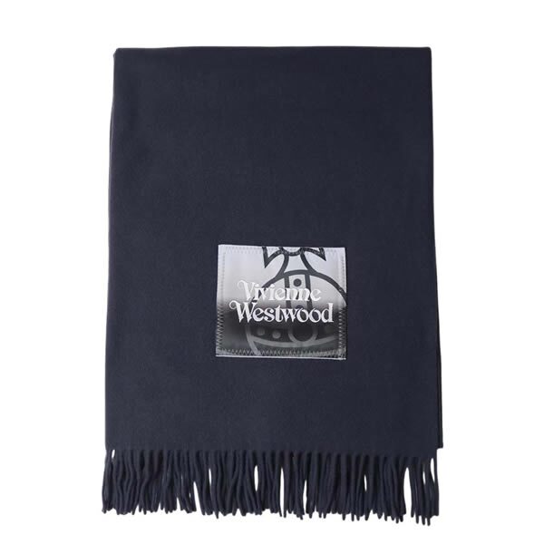 ヴィヴィアンウエストウッド VIVIENNE WESTWOOD マフラー NURIA STOLE 8103013J-W010X-K410-NAVYBLUE ユニセックス ネイビーブルー