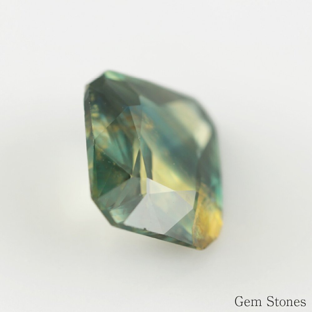 非加熱 バイカラーサファイア 1.33ct ルース 宝石 裸石 サファイア グリーン イエロー ジュエリー オリジナル 制作 コレクション 誕生石 9月 記念 お守り クリスマス 誕生日 プレゼント