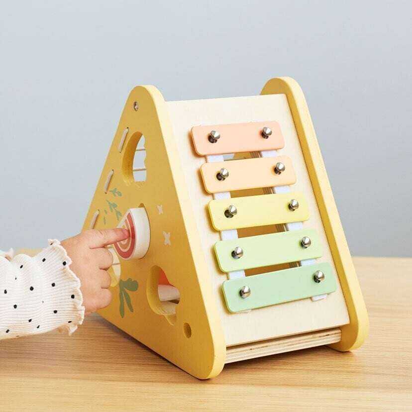PolarB | バニーシリーズ アクティビティボックス / 5in1 楽器 型はめパズル TYPR44291 ポーラービー ベビー用楽器のおもちゃ ギフト プレゼント 出産祝い