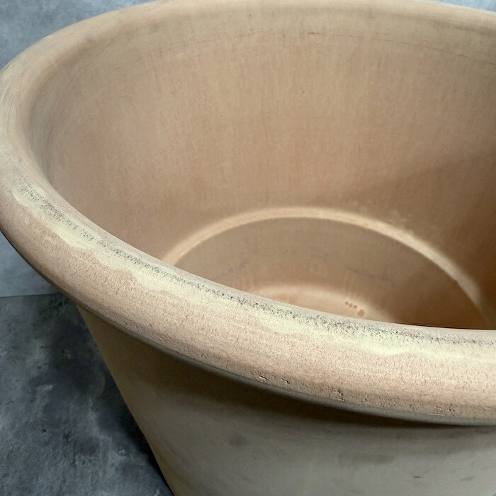 イタリア製 テラコッタ植木鉢 陶器製 おしゃれ 大型 シリンドロ アリーナ XL 15号 φ44×H35.5cm 素焼き 北欧 かわいい 鉢カバー 屋外向け 観葉植物用 サボテン 特大 ガーデニング ベランダ 玄関 丸型 インテリア プランター 深型