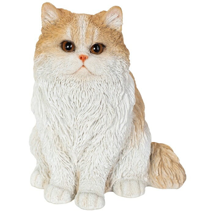 猫 置物 リアルでかわいい おしゃれ 大きい ペルシャ猫クリーム 大 ネコ 高さ31cm woobia ウービア ガーデン インテリア オブジェ 可愛い プレゼント 北欧 玄関 雑貨 動物 モダン 面白い 庭 ギフト 屋外 家 玄関先 ガーデンオーナメント