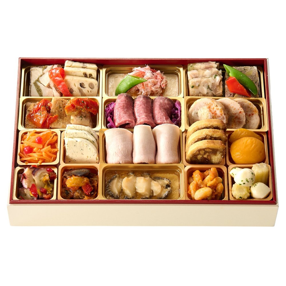 日本橋 たいめいけん 茂出木シェフ 監修 洋風おせち 一段重 3人前 24品目 御節料理 お正月 オードブル 冷凍 縁起物 正月料理【北海道・沖縄県・離島 配送不可】