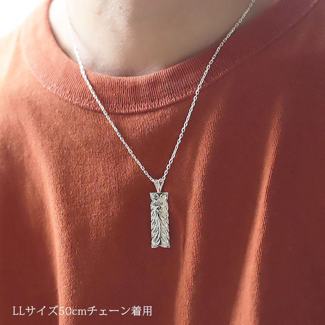 ハワイアンジュエリー シルバー ペンダント トップ 刻印 無料 誕生石入れ可 LLサイズ マイレリーフ 定番 プレート シルバー925 ネックレス チェーン別売 ペンダントヘッド メール便 メンズ レディース 誕生日 プレゼント ハロウィン 【品番：SP11209】