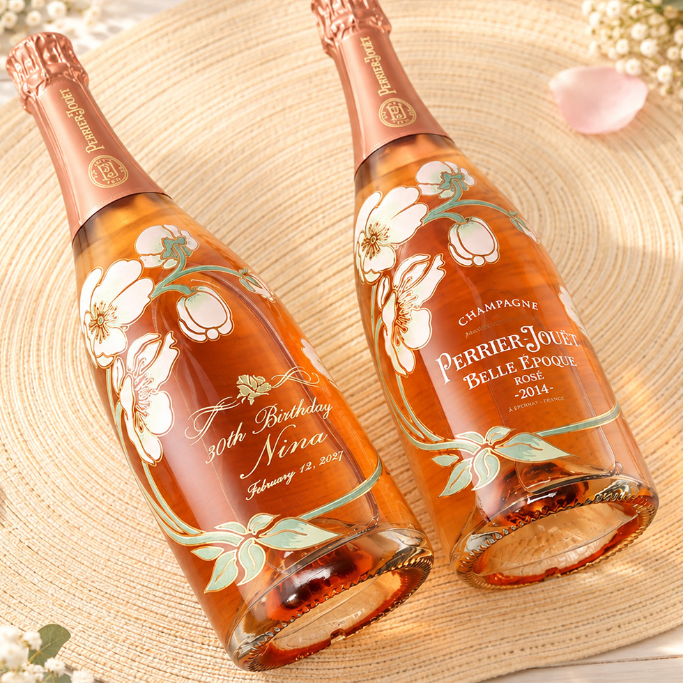 【名入れ 酒】ペリエ ジュエ ベル エポック ロゼ 750ml シャンパン 高級 ギフト 彫刻 プレゼント