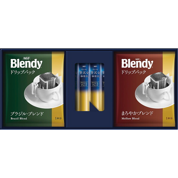 AGF ドリップ＆スティックブラックギフト [26-2893-011] BZB-10Y ちょっと贅沢な珈琲店 ブレンディ ドリップコーヒー スティックコーヒー 詰め合わせ コーヒーセット 珈琲 ギフト 内祝い お返し お礼 挨拶 プレゼント