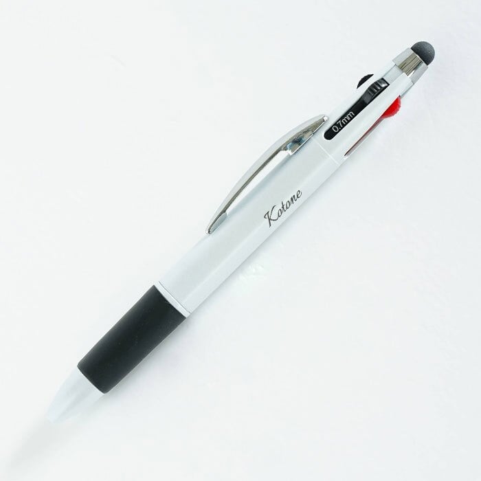 ボールペン 名入れ ペン 多機能ペン タッチペン【名入れギフト・名入れプレゼント・誕生日・昇進祝い・入学祝い】名入れ ボールペン タッチペン付 3色+1色スリムペン UL 送料無料