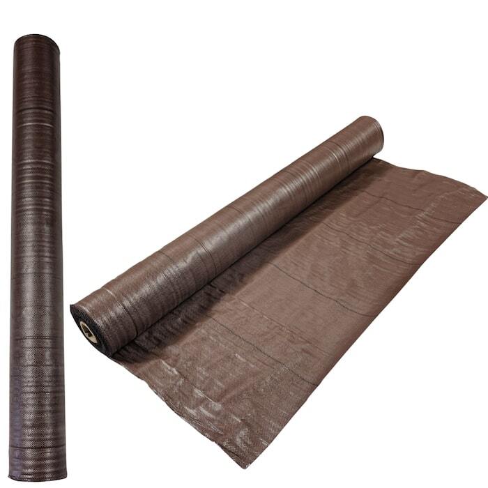 高質草よけシート ブラウン 2m×50m 2本 防草シート 耐久年数4年から6年 抗菌剤 UV剤入り 人工芝の下に 除草シート 雑草防止シート 雑草対策 農業資材 太陽光発電 庭 マルチング 作物 野菜 果物 畑 農業 農園 農家 園芸
