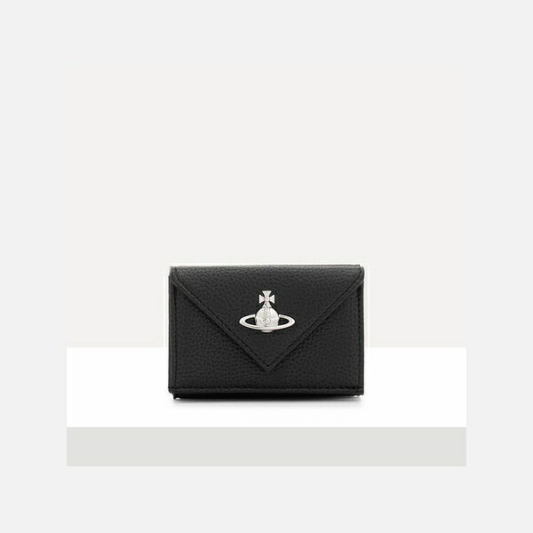 【無料ラッピング】 ヴィヴィアン ウエストウッド Vivienne Westwood 財布 折財布 Envelope 三つ折りウォレット ブラック ブランド 正規品 新品 ギフト プレゼント 人気 おすすめ 誕生日 記念日 クリスマス 送料無料 vwt522431