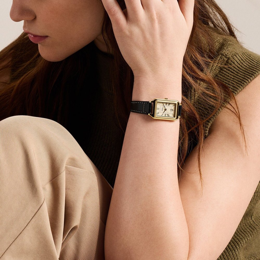 フォッシル FOSSIL 腕時計 レディース RAQUEL デイト アナログ ブラック レザーウォッチ ES5505【2026 新作】