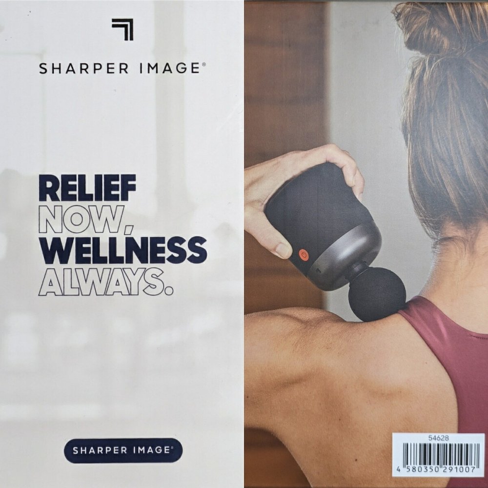 SHARPER IMAGE マッスルガン 筋膜リリース ガン 軽量 小型 ハンディ 振動マシン ボディケア 全身ケア リフレッシュ リラックス 健康グッズ 父の日 ギフト プレゼント 実用的  誕生日