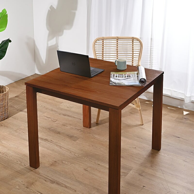 ダイニングテーブル 単品 80cm幅 木製 2人用 チーク無垢材 角型 コンパクト コーヒーテーブル 机 インテリア おしゃれ ナチュラル 天然木 北欧 カフェ 食卓 モダン 新生活