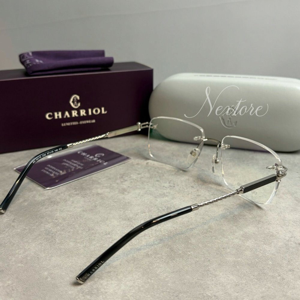 【並行輸入品】【正規品・新品】CHARRIOL シャリオール PC75115 C02 フランス製 リムレス サングラス メガネ 眼鏡 メンズ レディース 伊達メガネ ビジネス 普段使い おしゃれ プレゼント ギフト