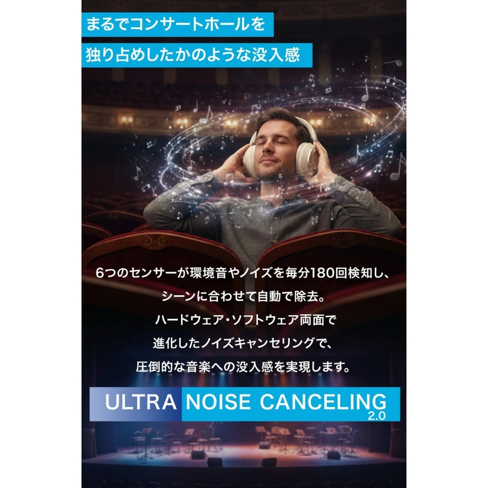 Anker Soundcore Space One Pro A3062 ワイヤレスヘッドホン ノイズキャンセリング LDAC 最大60時間再生 ブラック ゴールド ギフト ヘットフォン 誕生日プレゼント 男友達 ガジェット