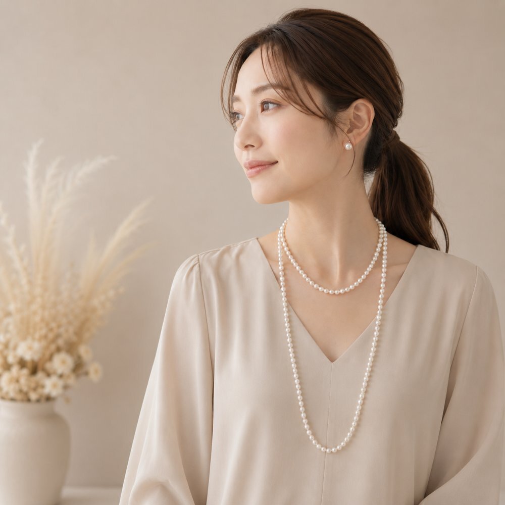 パール ネックレス セット ロング 2連 ピアス イヤリング 貝パール 6mm120cm ホワイト シルバーブラック グレー ケース付 カジュアル プレゼント ギフト 誕生日プレゼント 誕生日 おしゃれ 上品 大人 普段使い お呼ばれ 二次会 パーティー 結婚式 真珠 40代 50代 60代 母 妻 祖母 彼女 女性 アレンジ 重ね付け クリスマスプレゼント クリスマス