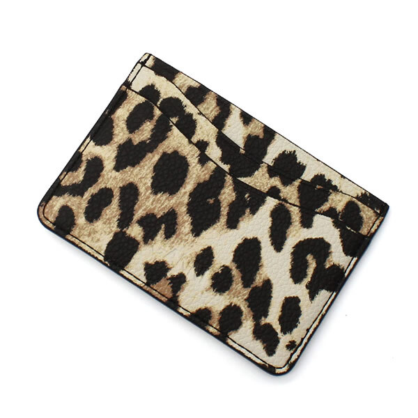 GANNI ガニー カードケース B3010076-859 Bou Card Holder カードホルダー アーモンドミルク レオパード