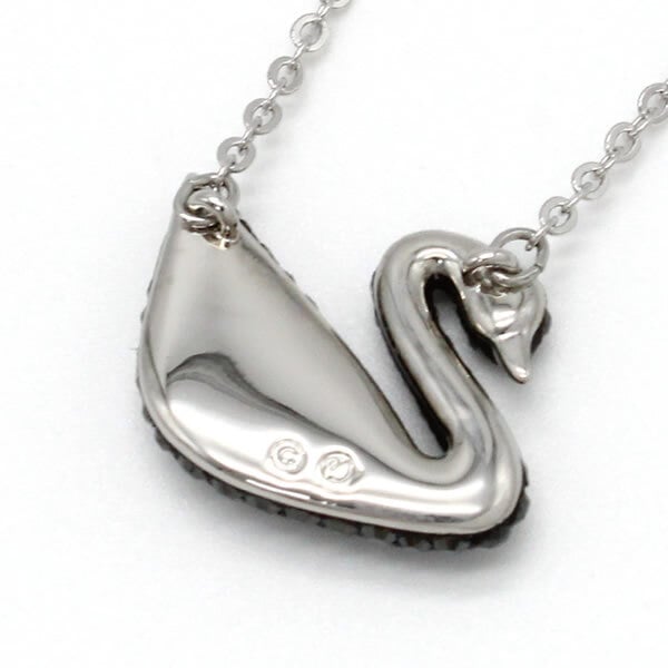 SWAROVSKI スワロフスキー ネックレス 5347329 Swan アクセサリー ブラック シルバー