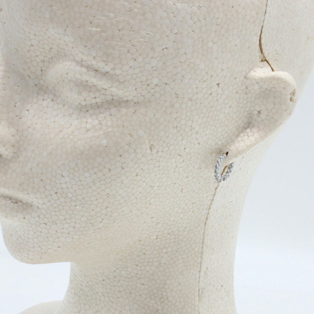スワロフスキー SWAROVSKI ピアス フープピアス アクセサリー 5562126 Vittore hoop earrings ヴィットーレ シルバー
