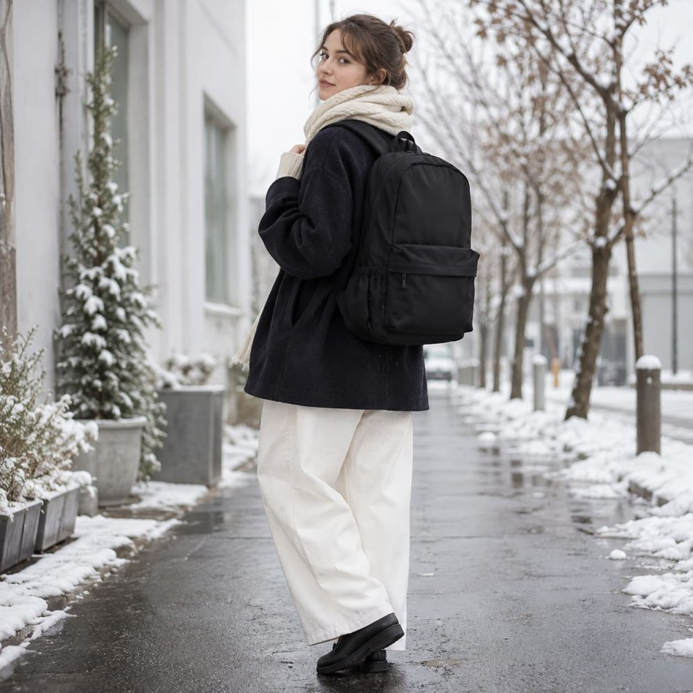 snowpeak Everyday Use Backpack リュック 大容量 普段使い ビジネス 通勤 使いやすい シンプル レディース メンズ ギフト プレゼント ブラック ac25su402