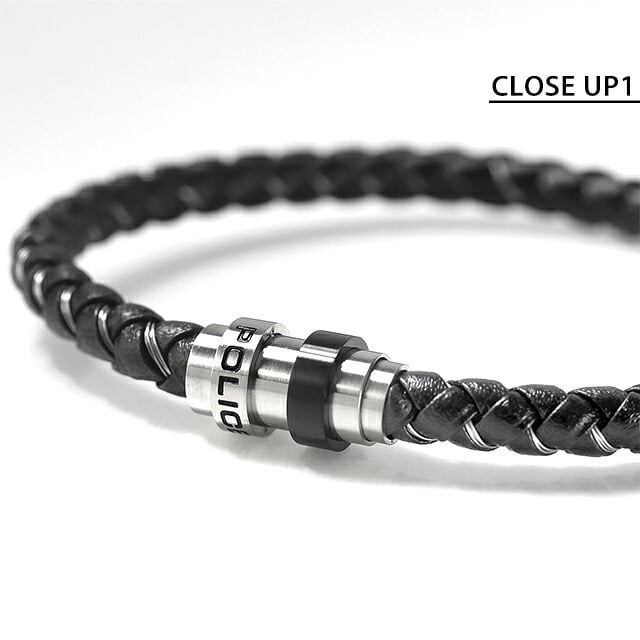 ポリス ブレスレット メンズ ブランド POLICE グリップコア GRIPCORE GB0082301 ブラック シルバー ブラック アクセサリー 腕輪 ジュエリー ブランド 高級 おしゃれ プレゼント 男性 実用的 かっこいい