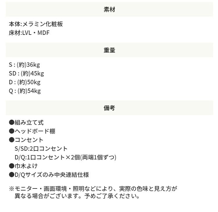 ベッド 寝具 マットレスセット 棚付き グレーマットレス デザイン ポケットコイルマットレスセット グレー コンセント付き 床下スペース ブラック ホワイト 宮付き モダン 新生活 北欧 セミダブル