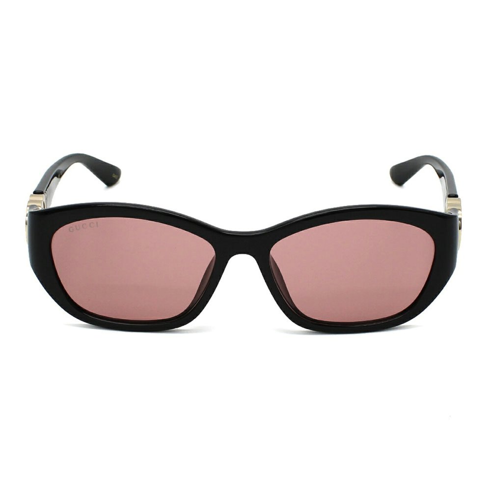 グッチ GUCCI サングラス アジアンフィット アイウェア UVカット スクエア GG1826SK-007 メンズ レディース ユニセックス ブラック+レッド 国内正規品