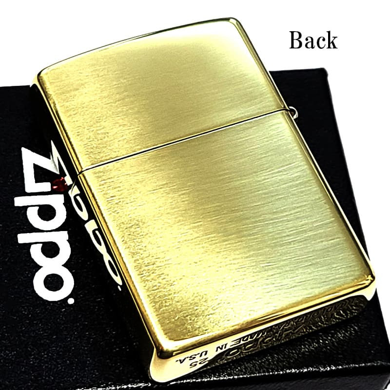 ZIPPO ライター ジッポ ロゴ 真鍮ミラー ブラス シンプル 彫刻 鏡面 American Classic Edition おしゃれ アンティークゴールド かっこいい 金 メンズ  ギフト プレゼント