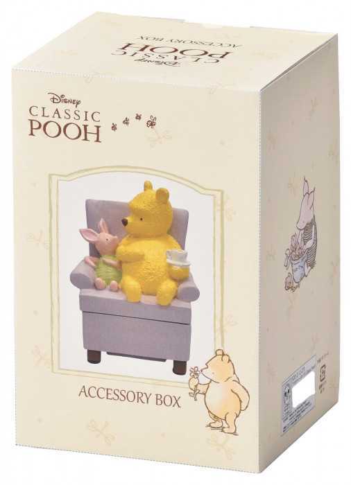 くまのプーさん アクセサリーボックス ソファ型 小物入れ ディズニー クラシックプー グッズ 雑貨 インテリア レジン製 置物 収納 おしゃれ プレゼント ギフト 誕生日 記念日 セトクラフト