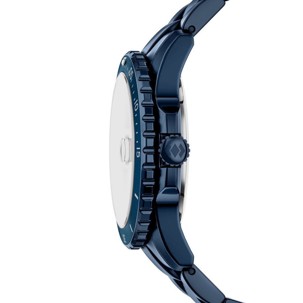 フォッシル FOSSIL 腕時計 メンズ FOSSIL BLUE DIVE 三針デイト ネイビー ステンレススチールウォッチ FS6166【2026 新作】