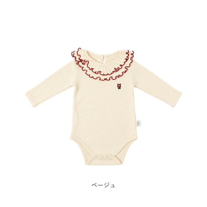 ロンパース 長袖 通販 長袖ロンパース 赤ちゃん服 女の子 ベビー 新生児服 ベビーウェア ベビーロンパース 綿 コットン ベビー服 くすみニュアンスカラー かわいい 股下スナップ お出かけ着 おしゃれ 可愛い 秋冬春用 フリル