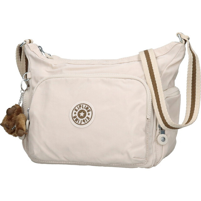 キプリング ショルダーバッグ レディース ブランド Kipling ガブ S ロゴ ワンポイント 無地 KI4493-9LO Soft Sand