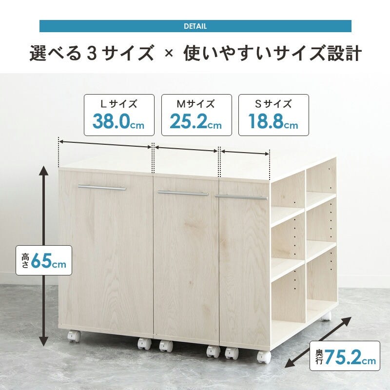 収納家具 ラック 押入れ収納 奥行75cm 選べる幅3サイズ (19/25/38cm) iw-29 クローゼット収納 リビング収納 すき間収納 サニタリー収納