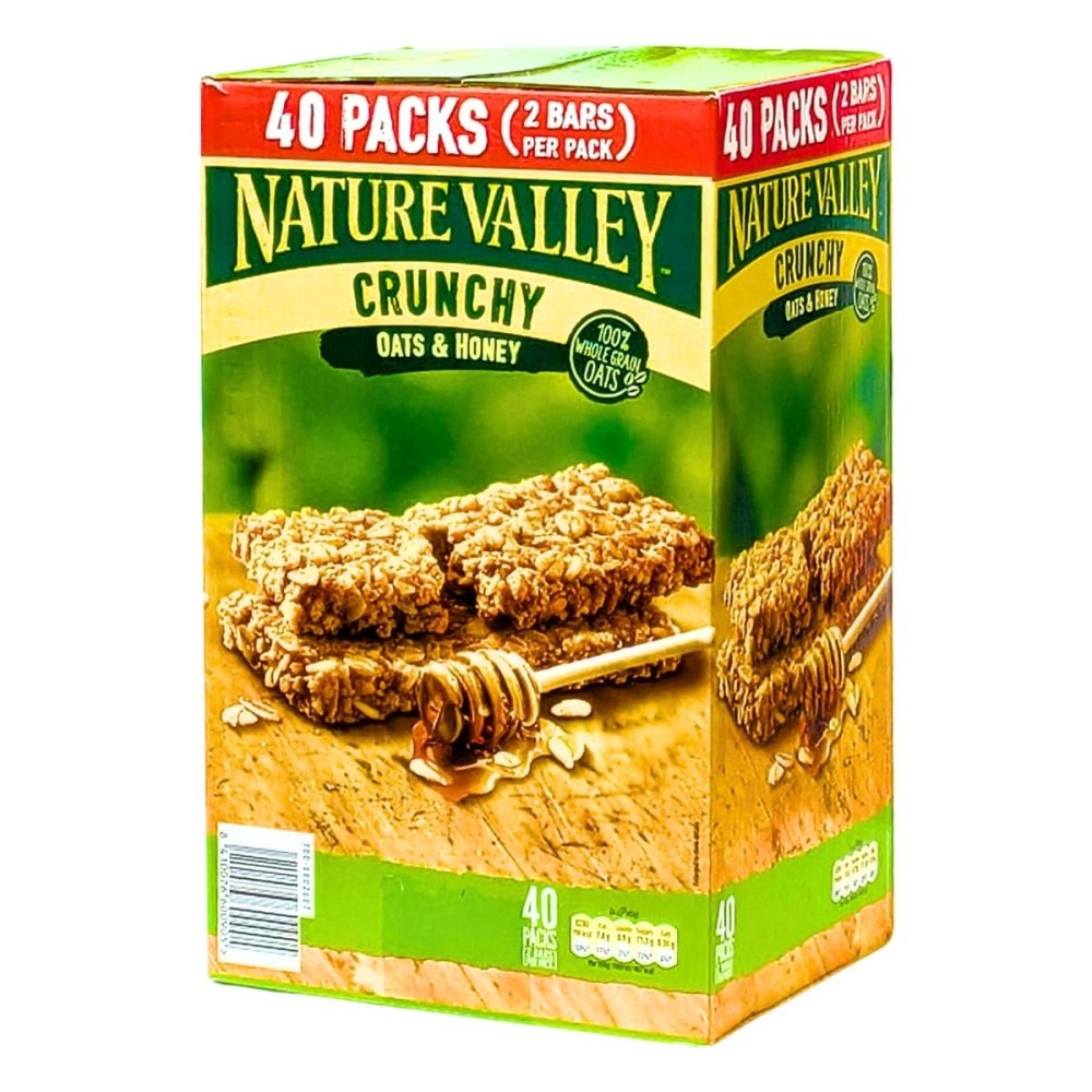 ネイチャーバレー　クランチー　オーツ＆ハニー　100%全粒オーツ麦使用　シリアルバー　Nature Valley Crunchy　大容量　40個パック