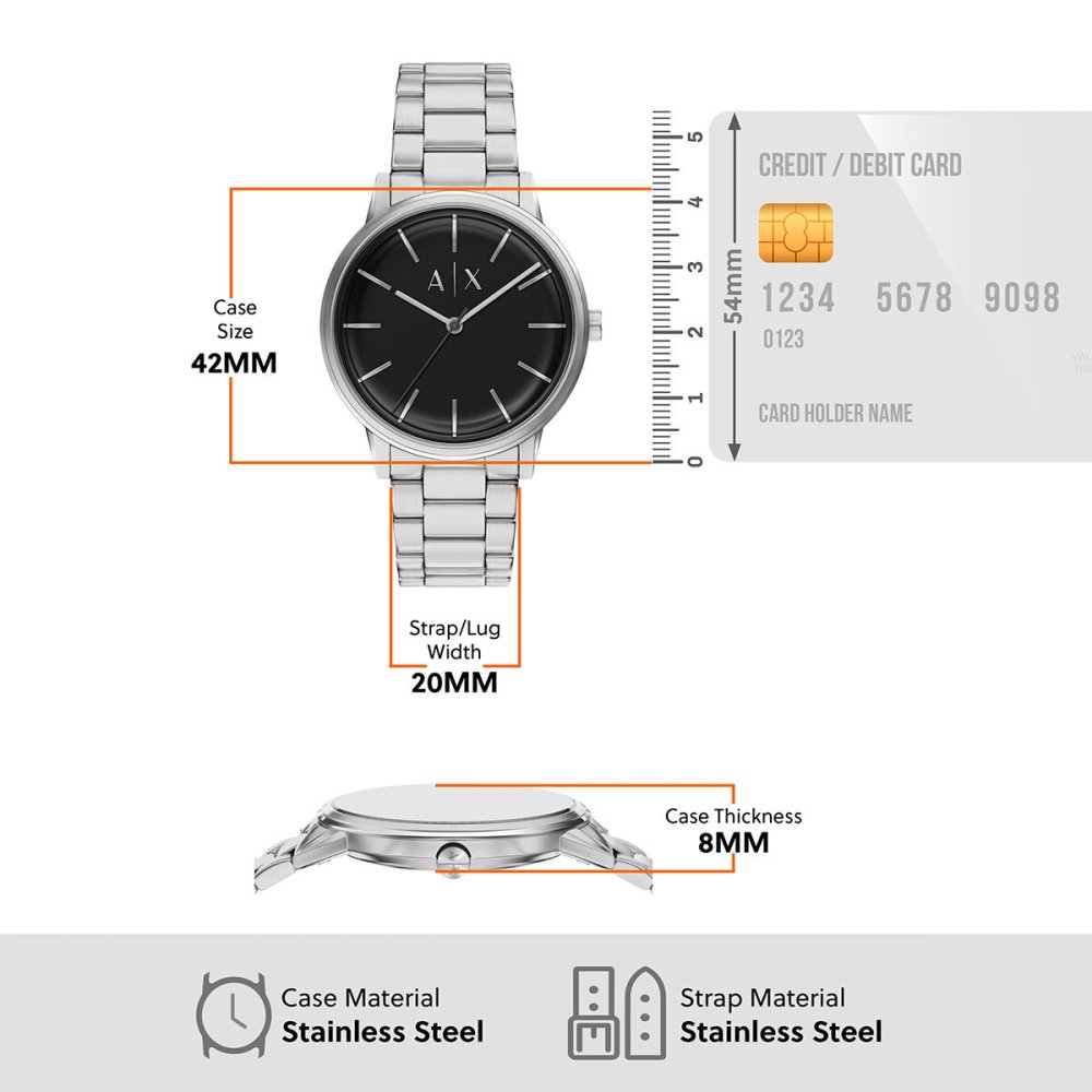 A|X アルマーニ エクスチェンジ ARMANI EXCHANGE 腕時計 メンズ ステンレス AX7182SET 【2026 新作】