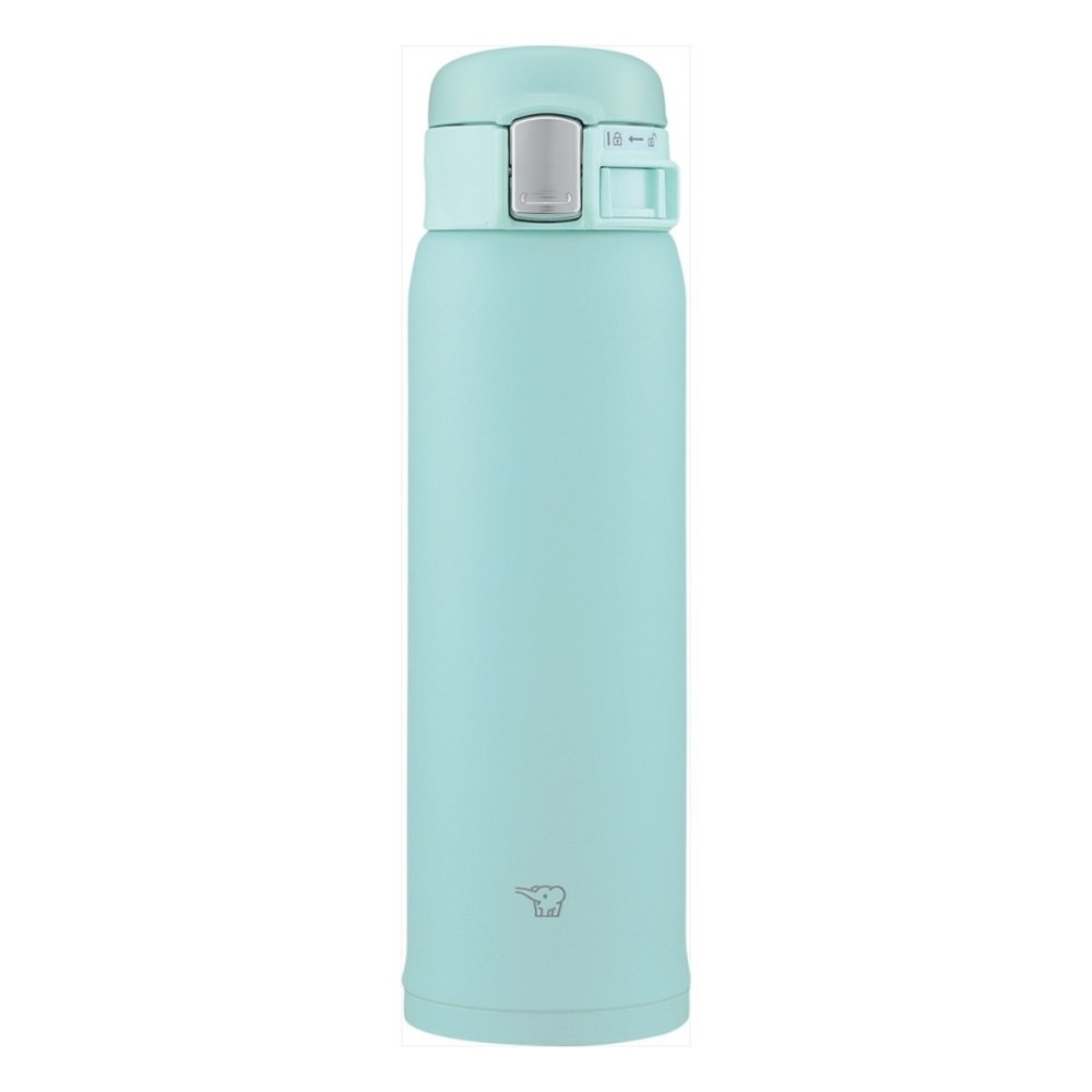 象印 ステンレスマグ ワンタッチ 480ml ミントブルー マグボトル 広口 ワンタッチオープン 保温保冷 食洗機対応【北海道・沖縄県・離島 配送不可】
