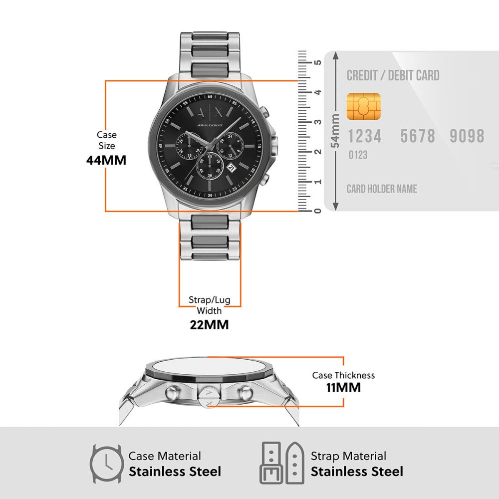 A|X アルマーニ エクスチェンジ ARMANI EXCHANGE 腕時計 メンズ クロノグラフ ステンレス AX7181SET【2026 新作】
