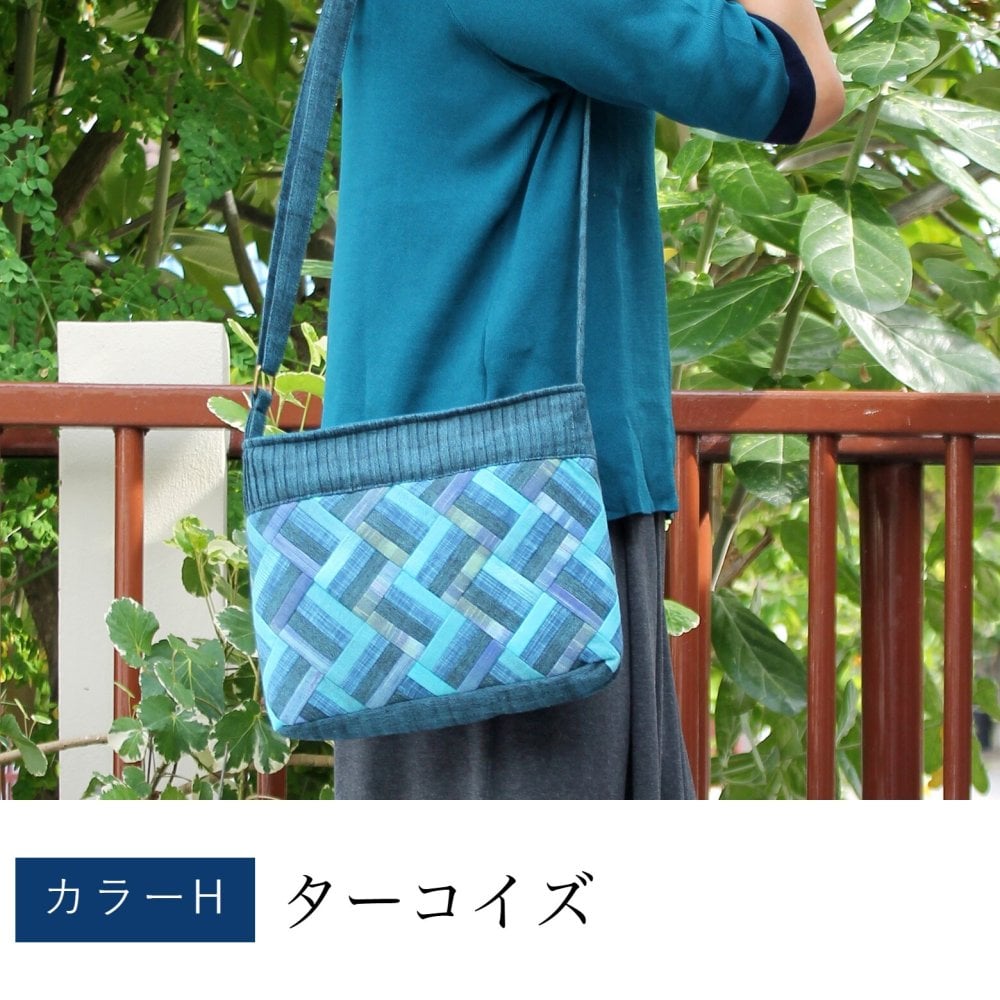 母 プレゼント 細かいパッチワークのポシェット ポシェット バッグ ショルダーバッグ 祖母 おばあちゃん お母さん 義母 母親 60代 70代 80代 90代 誕生日プレゼント ギフト 誕生日 母の日 敬老の日 2026 手織り コットン 綿 パッチワーク 実用的 手織り 肩掛け 斜め掛け
