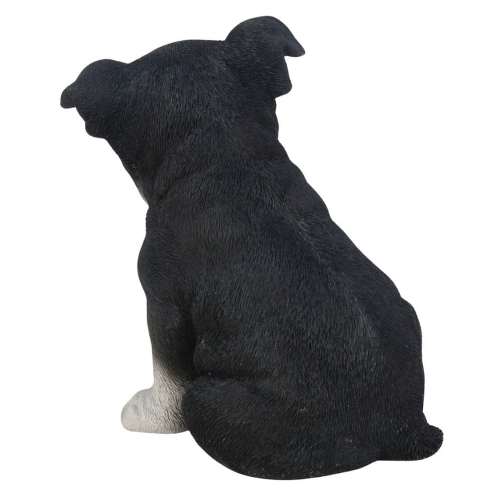 置物 woobia ウービア 犬 ボステリ 右向きボストンテリア 黒白 高さ16.2cm 子犬 タキシード犬 リアル 本物そっくり イギリス生まれ 職人手彩色 縁起物 戌年 玄関 インテリア 新築祝い 引っ越し祝い 開店祝い 出産祝い 誕生日 お祝い ギフト プレゼント 犬好き ボストンテリア好き
