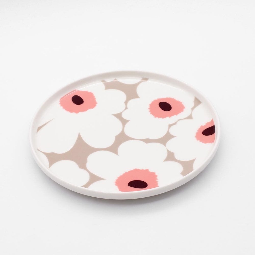 マリメッコ ウニッコ プレート 20cm クレイ/ホワイト/ローズ marimekko UNIKKO 皿 食器 ギフト 耐熱 電子レンジ対応 結婚祝い プレゼント 贈り物