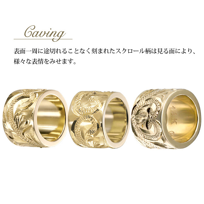 ゴールド ネックレス ハワイアンジュエリー ネックレス ゴールド ペアネックレス 2本セット スクロール チューブ 14k k14カットあずきチェーン太1.4mm 2本セット 大人 友達 BY THE SEA バイザシー カップル 夫婦 プレゼント ハロウィン 【品番：CG-GP126P-CH1020】