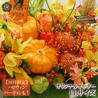 オーダーメイド フラワーアレンジメント 花束 LLサイズ【花ギフト 誕生日プレゼント 女性 男性 花 誕生日 おしゃれ ハロウィン アレンジメント 花束 開店 オープン 楽屋花 定年 退職祝い 結婚記念日 結婚祝い 長寿祝い 花 ギフト 贈り物 プレゼント】