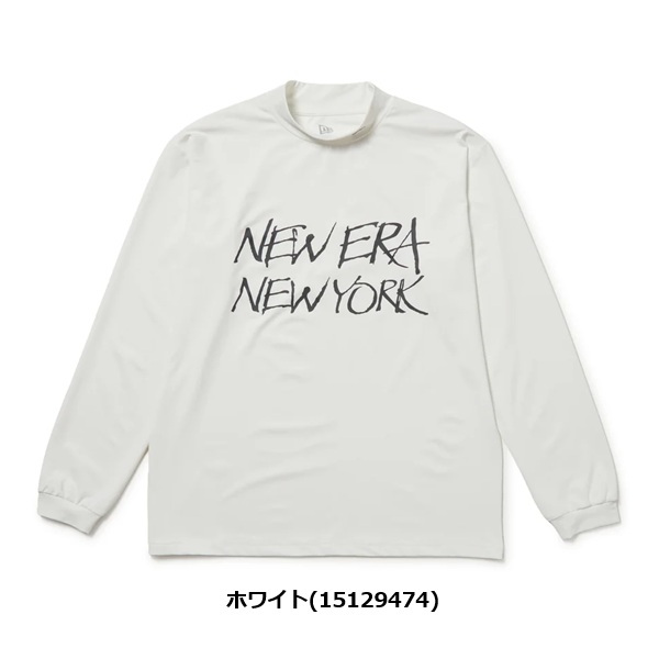 ニューエラ ゴルフ 長袖 モックネック ストレッチ ジャージーTシャツ ホワイト New Era Golf (15129474) 2026年秋冬モデル お誕生日祝い お祝い 記念品 お父さん 父の日 彼氏 男性 30代 40代 50代 60代 母の日 お母さん 還暦祝い 敬老の日 彼女 人気プレゼント プレゼント