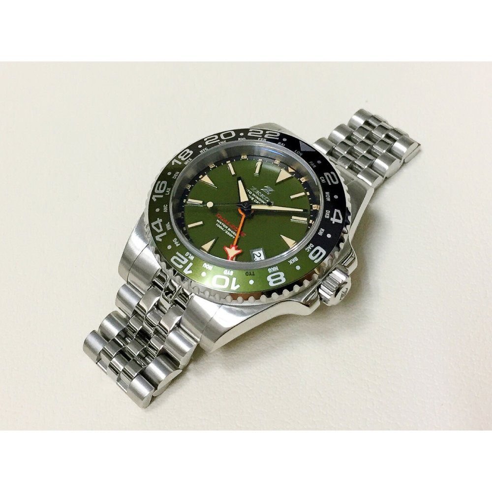 ジーダ ZEEDA デュアルゾーン DUAL-ZONE FLD 腕時計 メンズ 自動巻き GMT DU-KH